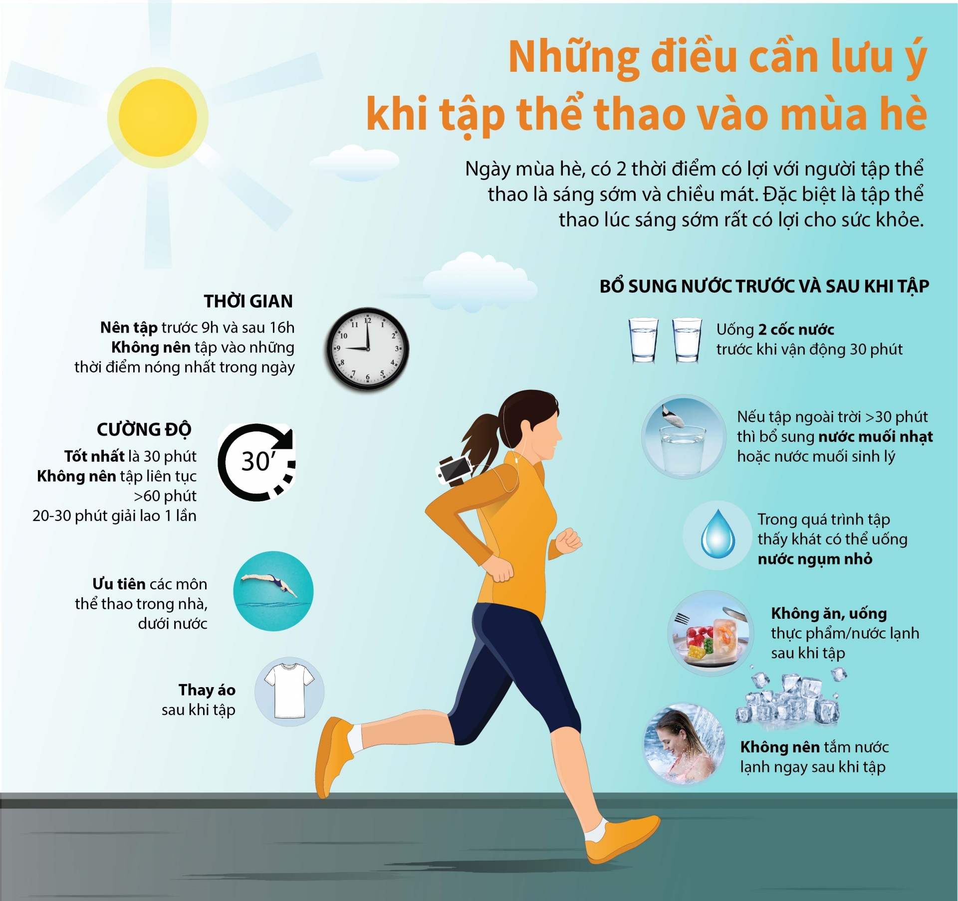 Top hoạt động thể chất cho sức khỏe ngày hè