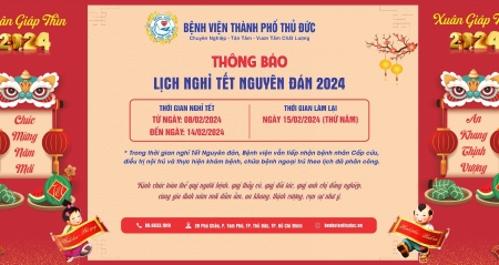 Bệnh viện Thành phố Thủ Đức làm việc lại vào ngày nào sau nghỉ Tết 2024?